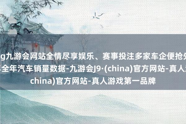 ag九游会网站全情尽享娱乐、赛事投注多家车企便抢先发布 2024 年全年汽车销量数据-九游会J9·(china)官方网站-真人游戏第一品牌