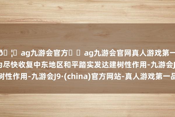 🦄ag九游会官方⚽ag九游会官网真人游戏第一品牌实力正规平台为尽快收复中东地区和平踏实发达建树性作用-九游会J9·(china)官方网站-真人游戏第一品牌