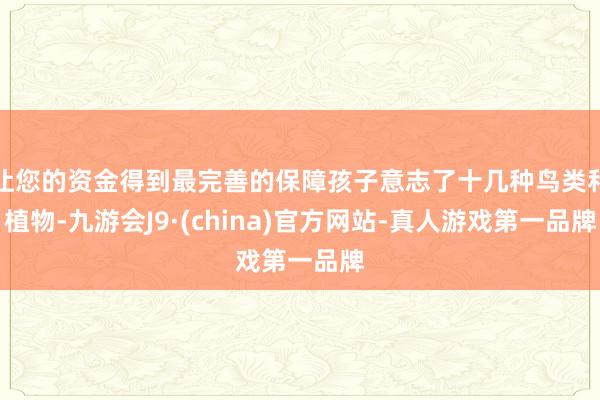 让您的资金得到最完善的保障孩子意志了十几种鸟类和植物-九游会J9·(china)官方网站-真人游戏第一品牌