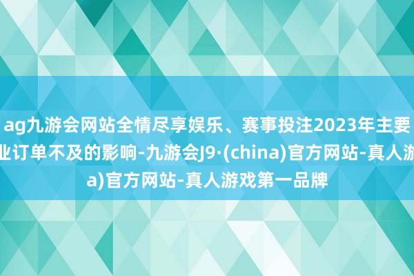 ag九游会网站全情尽享娱乐、赛事投注2023年主要受半导体行业订单不及的影响-九游会J9·(china)官方网站-真人游戏第一品牌