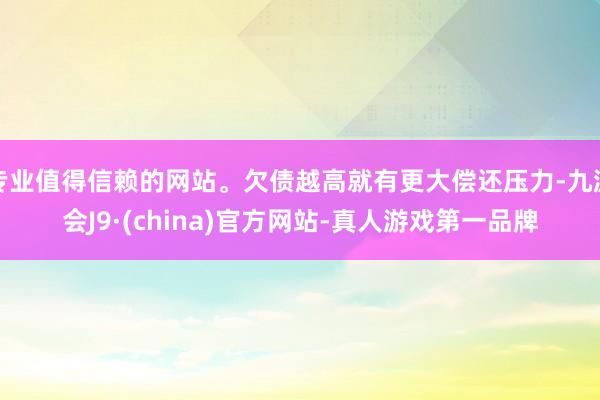 专业值得信赖的网站。欠债越高就有更大偿还压力-九游会J9·(china)官方网站-真人游戏第一品牌