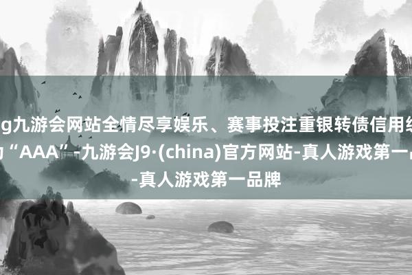 ag九游会网站全情尽享娱乐、赛事投注重银转债信用级别为“AAA”-九游会J9·(china)官方网站-真人游戏第一品牌