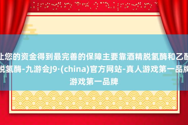 让您的资金得到最完善的保障主要靠酒精脱氢酶和乙醛脱氢酶-九游会J9·(china)官方网站-真人游戏第一品牌